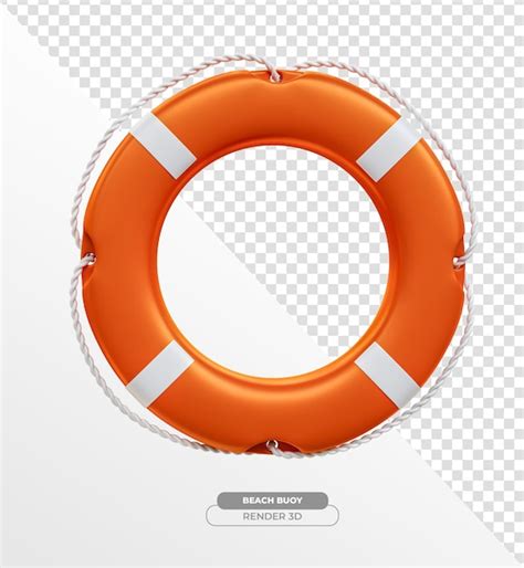 Lifebuoy Orange Et Blanc Dans Un Rendu D R Aliste Avec Un Fond