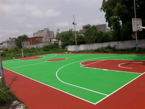 Acrylic Synthetic Basketball Court Flooring For Outdoor Indor Mm