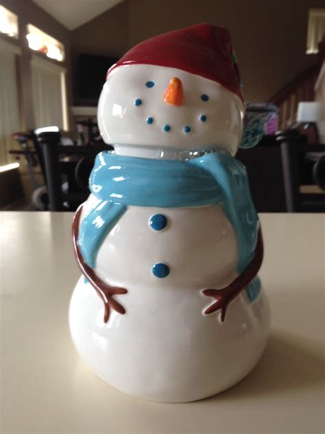 Pin By Darlene Rowley On Snowmen Cookie Jar Collection Snowman Cookie Jar Snowman Cookies