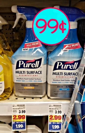 Purell Multi Surface Disinfectant Spray Just 99¢ - Kroger Couponing