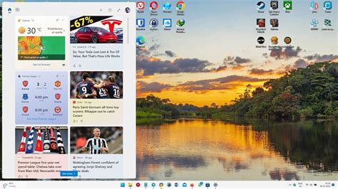 Windows Adds Support For Full Screen View To The Widgets Panel