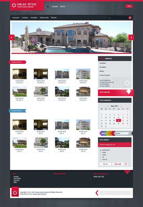Hazır Emlak Sitesi Emlak Web Sitesi Yapımı Emlakçı Sitesi Kurma