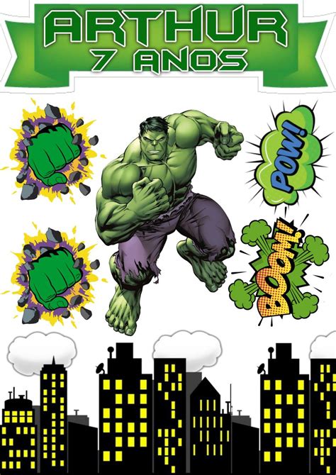 Pin De Rita De Em Minha Pasta Hulk Infantil Festas De Anivers Rio Do