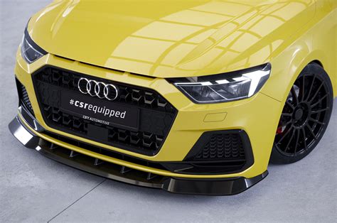 Cup Spoiler Lippe Front Ansatz Schwert ABE Glossy für Audi A1 Typ GB