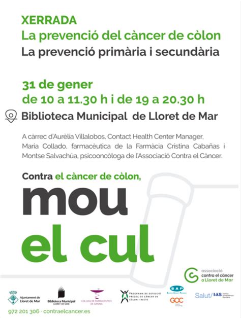 Lloret Acull La Campanya Contra El C Ncer De C Lon Mou El Cul Amb