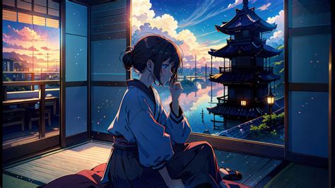 Anime Girl Japanese Room Art 4K #6971l Wallpaper PC Desktop