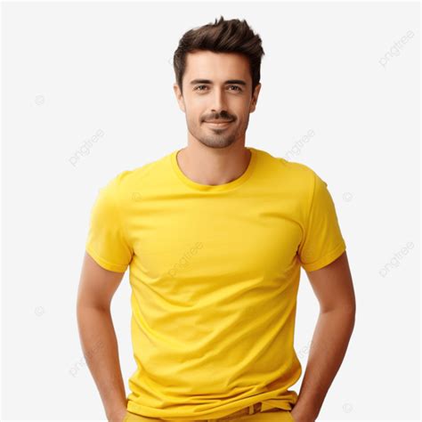 Hombre Vestido Con Camisa Amarilla PNG Dibujos Hombre Masculino