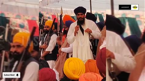 Amritpal Singh Waris Punjab De Live 🔴 Youtube