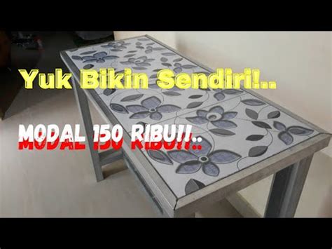 Cara Membuat Meja Dari Baja Ringan Keramik Murah Dan Kuat Youtube