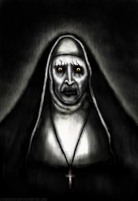 The Conjuring 2 - Nun Painting (Possessed) by thewebsurfer97 on DeviantArt