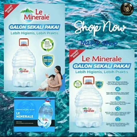 Jual Air Mineral Le Minerale Galon Isi Liter Kemasan Satuan