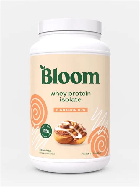 Bloom Nutrition Whey Isolate Protein - Cinnamon Bun - 147 requests ...