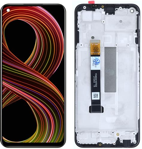 Podzespoły do telefonu Wyświetlacz Ekran LCD Dotyk Ramka Do Realme 8 5G