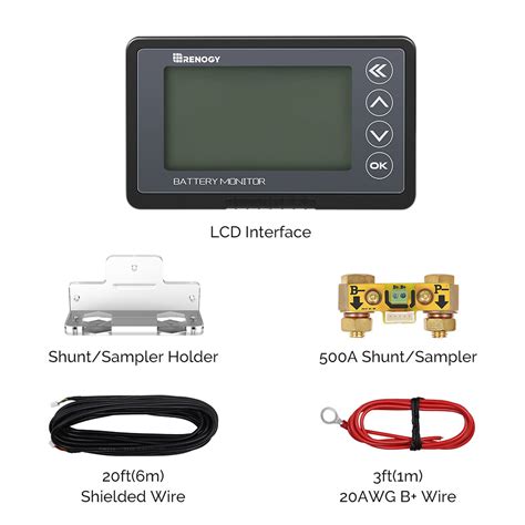 Renogy 500a Battery Monitor With Shunt Mototesto Overland Equipment Shop