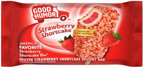 Good Humor Frozen Strawberry Shortcake Dessert Bar Naturally And