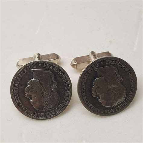 Manschettenknöpfe Cufflinks Silber 835 Münze österreich ungarisch 1