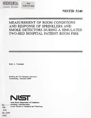 Fillable Online Nvlpubs Nist Measurement Of Room Conditions And