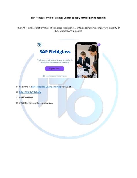 PPT SAP Fieldglass Online Training 18Aug22 Docx PowerPoint