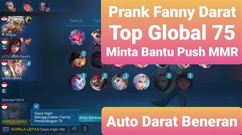 Prank Fanny Darat Mobile Legend Gagal Prank Auto Darat YouTube