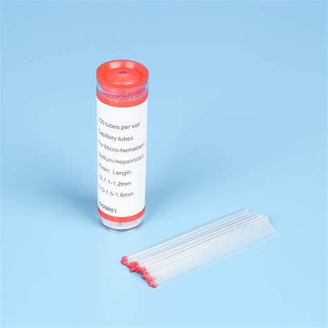 Capillary Tubes With Heparine Buy Heparinized Capillary Tube