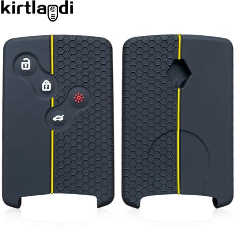 4 Buttons Silicone Car Key Case Cover For Renault Duster Captur Clio