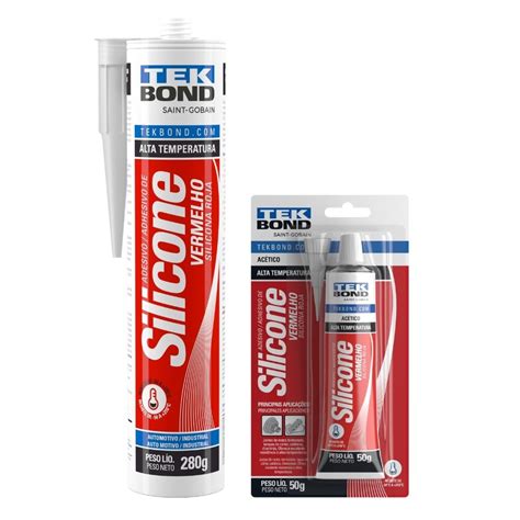 Silicone Acético Alta Temperatura Tekbond