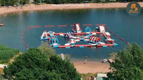 Bouncia 165 Capacity New Floating Inflatable Water Park In Tartu