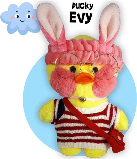 Ducky Evy Paper Duck Lalafanfan Eend Pluche Knuffel Cm Tiktok