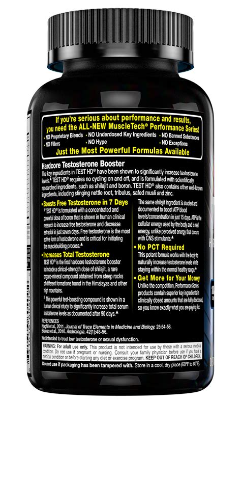 Test Hd Hardcore Testosterone Booster For Men Boost Performance And Strength Free Testosterone