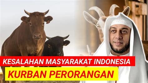 Pemahaman Keliru Tentang Kurban Menurut Syeikh Ali Jaber Ada Yang