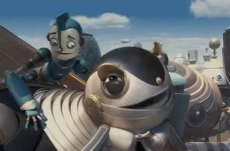 In Robots 2005 When Rodney Fixes Bigweld During The Slide Scene