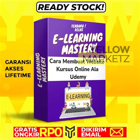 Jual E Learning Mastery Rahasia Buat Website Kelas Online Layaknya