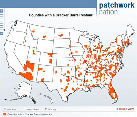 Cracker Barrel Locations Map | World Map 07