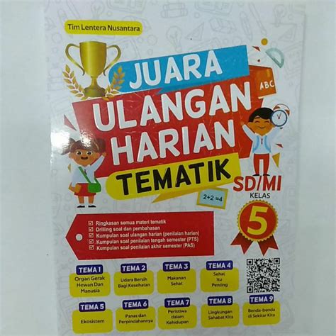 Jual Buku Tematik Sd Soal Kelas Juara Ulangan Harian Shopee Indonesia