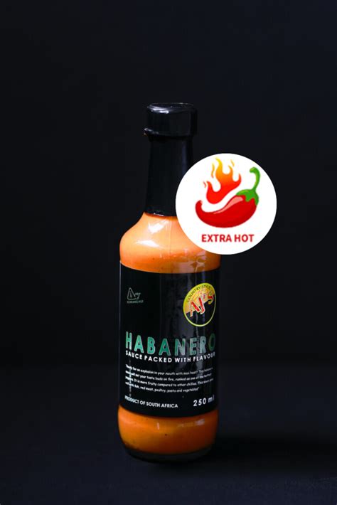 Habanero Sauce 250ml Ajs Food Products