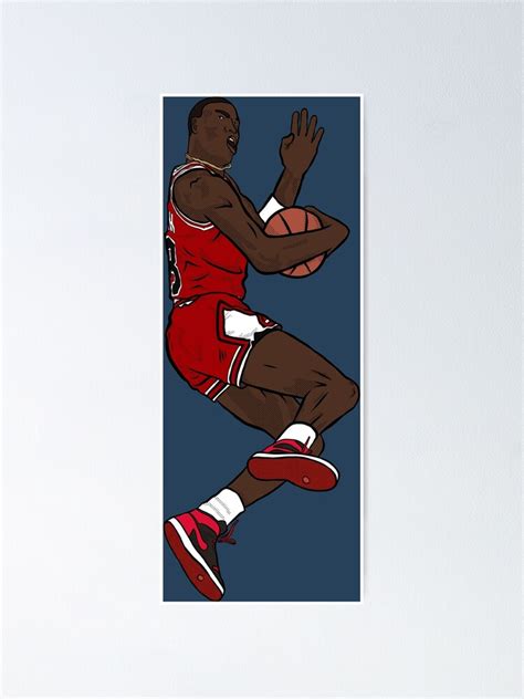 "Michael Jordan Retro Dunk" Poster for Sale by RatTrapTees | Redbubble