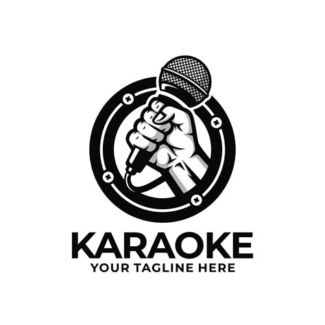 Karaoke logo design vector 11883521 Vector Art at Vecteezy