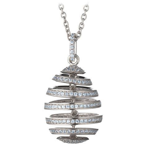 Tsars Collection Collana In Argento Spirale Azzurra Handmade In