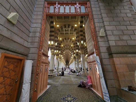 Muslim Pilgrims Flock To Prophets Mosque In Medina During Umrah