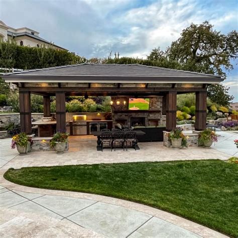 Covered Patio With Desert Views Outdoor Covered Patio Backyard