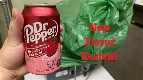 Dr Pepper Strawberries And Cream Review Youtube