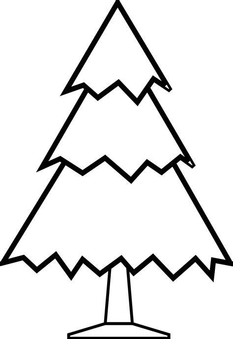 simple christmas tree drawing 3