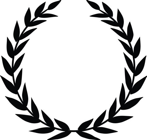 Laurel Wreath Silhouette At Getdrawings Free Download