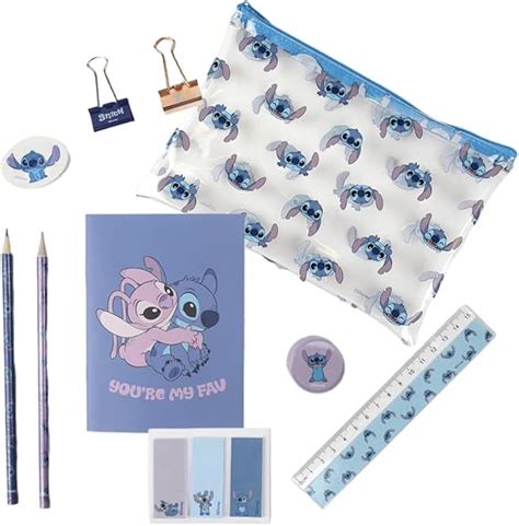 Disney Lilo And Stitch Stationery Set Includes Pencil Ruler A6