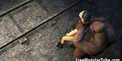 Sexy 3D Babe Getting Fucked By A Monster Outdoors Tnaflix