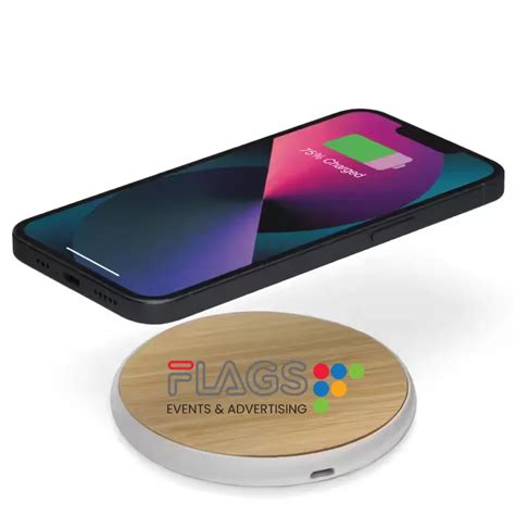 Bamboo Wireless Charger Pad Flags Qatar