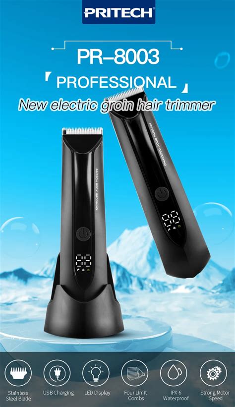 Pritech Electric Body Hair Trimmer Rechargeable Ball Hair Trimmer