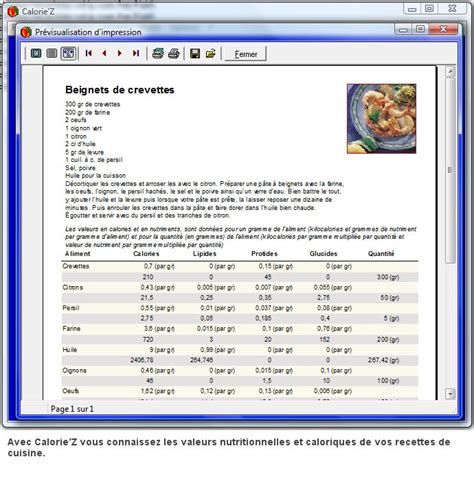 Un Logiciel Pour Calculer Les Calories