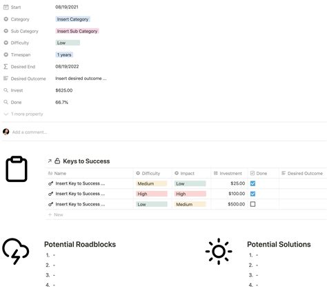 Notion for Productivity: Goal Planner Template — Red Gregory