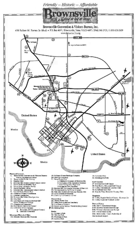 Brownsville Tourist Map - Brownsville Texas • mappery